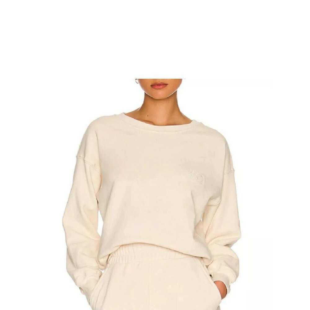 Revolve size M Well‎ Being + Being Well Goldie Crewneck Sweatshirt Bone Cream
